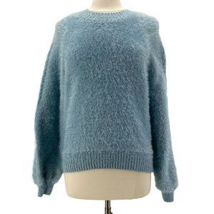 Show Me You Mumu Frosty Blue Knit Vienna Sweater Womens Medium